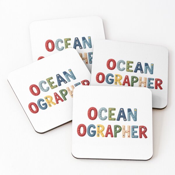 Item preview, OCEANOGRAPHER - IN COLORFUL FAUX LETTERING designed and sold by AlexOBrienArt.
