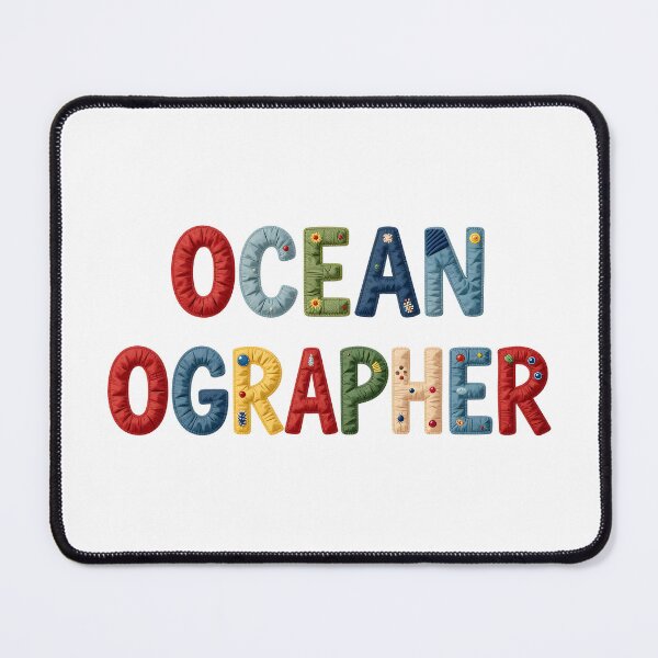Item preview, OCEANOGRAPHER - IN COLORFUL FAUX LETTERING designed and sold by AlexOBrienArt.