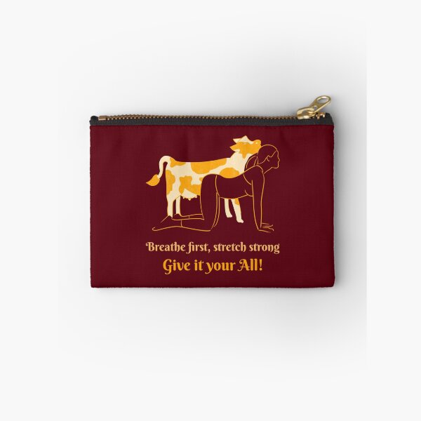 Item preview, Breathe First Stretch Strong Cow Yoga Pose – Sacred Animal Spirit Art designed and sold by WellspringXflow.