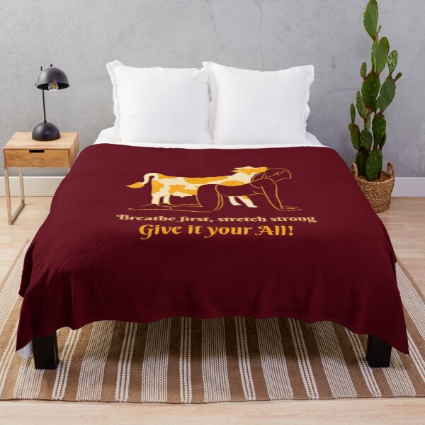 Item preview, Breathe First Stretch Strong Cow Yoga Pose – Sacred Animal Spirit Art designed and sold by WellspringXflow.