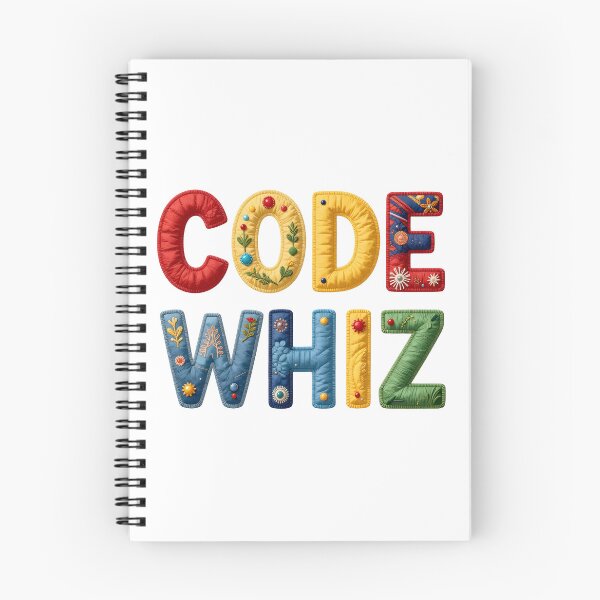 Item preview, CODE WHIZ - IN COLORFUL FAUX LETTERING designed and sold by AlexOBrienArt.