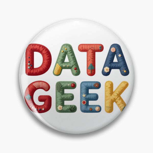 Item preview, DATA GEEK - IN COLORFUL FAUX LETTERING designed and sold by AlexOBrienArt.