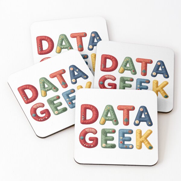 Item preview, DATA GEEK - IN COLORFUL FAUX LETTERING designed and sold by AlexOBrienArt.