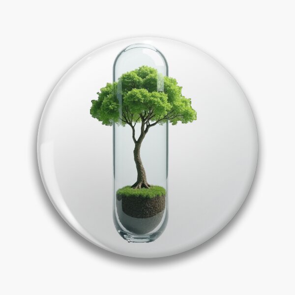 Item preview, The Bio-Capsule Tree – Ancient Bonsai in Crystal Glass by GreenDreamArt designed and sold by GreenDreamArt.
