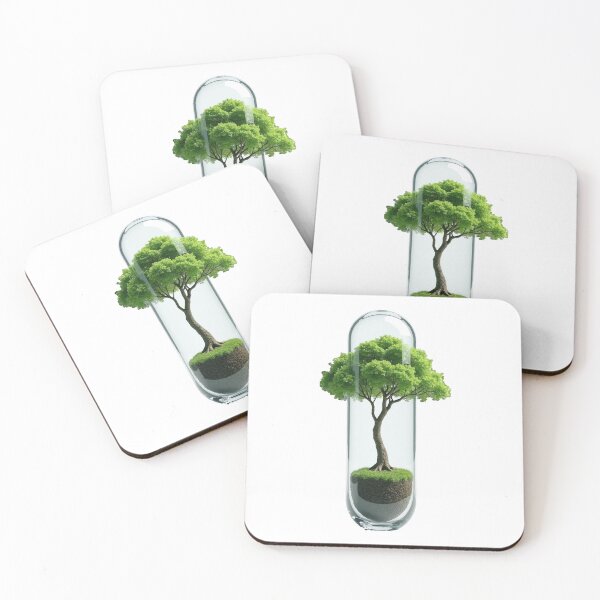 Item preview, The Bio-Capsule Tree – Ancient Bonsai in Crystal Glass by GreenDreamArt designed and sold by GreenDreamArt.
