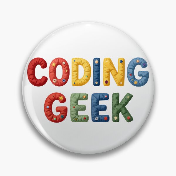 Item preview, CODING GEEK - IN COLORFUL FAUX LETTERING designed and sold by AlexOBrienArt.