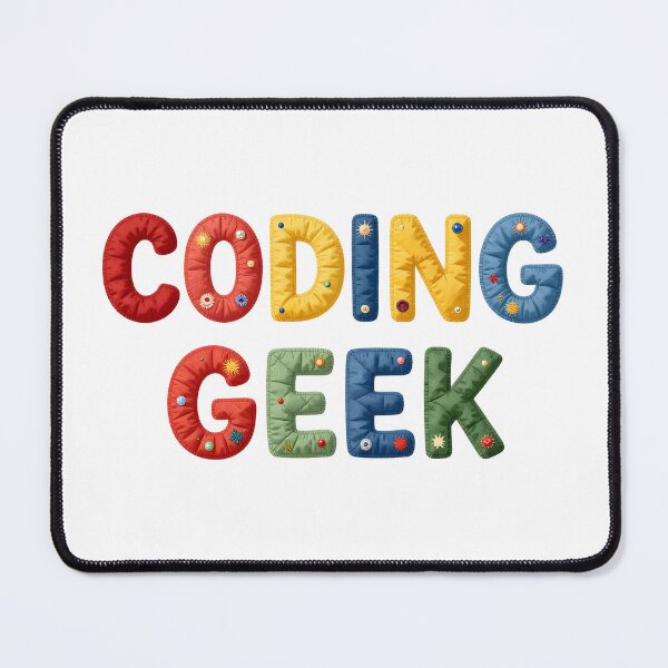 Item preview, CODING GEEK - IN COLORFUL FAUX LETTERING designed and sold by AlexOBrienArt.