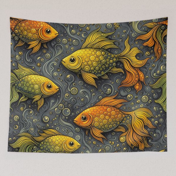 Item preview, Whimsical Koi in a Dreamlike Current designed and sold by aminz4.