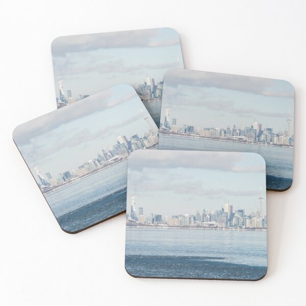 Item preview, Toronto Winter Skyline with Blue Ice designed and sold by Georgia Mizuleva.