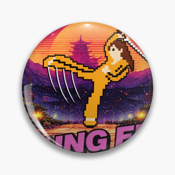 Item preview, Kill Bill 8 Bit Kung Fu Retro Tribute designed and sold by Fei Long Design Hub.