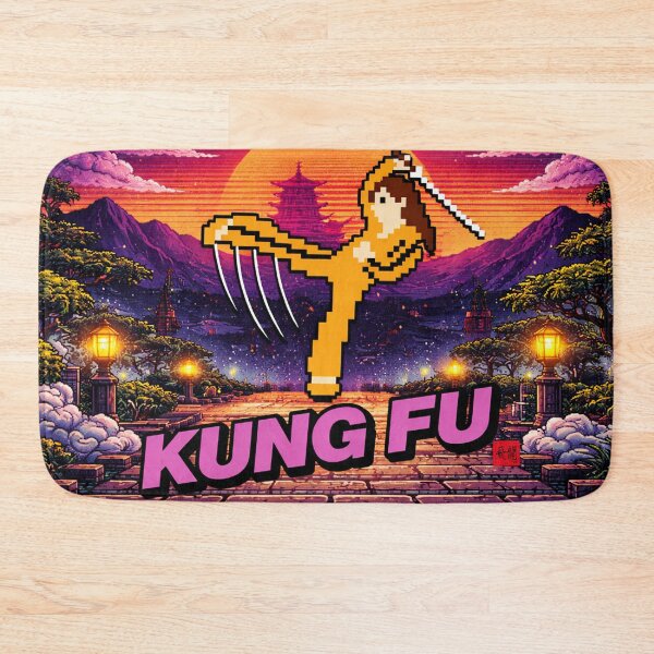 Item preview, Kill Bill 8 Bit Kung Fu Retro Tribute designed and sold by Fei Long Design Hub.