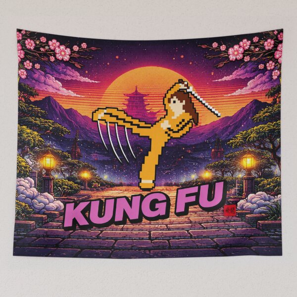 Item preview, Kill Bill 8 Bit Kung Fu Retro Tribute designed and sold by Fei Long Design Hub.