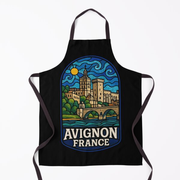 Item preview, Avignon France Stained Glass Art Travel designed and sold by TomFrontierArt.