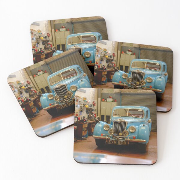 Item preview, Vintage Car in Workshop designed and sold by cmrnsmrt.