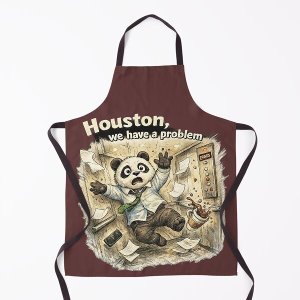 Item preview, Panda Elevator Houston We Have a Problem Sticker – Funny Office Animal Art designed and sold by Felixuss.