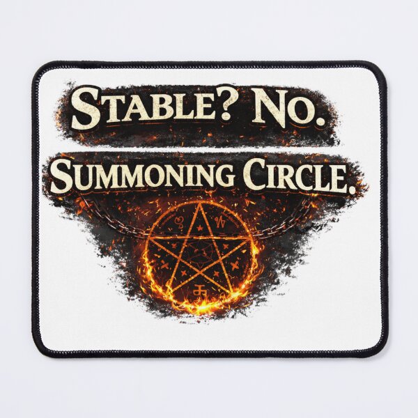 Item preview, Stable No Summoning Circle Funny Horse Shirt designed and sold by inkstablestudio.