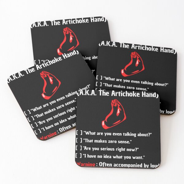 Item preview, Funny Italian Hand Gesture Meaning - The Pigna / Artichoke Hand Black Version designed and sold by TheItaliandilemma.