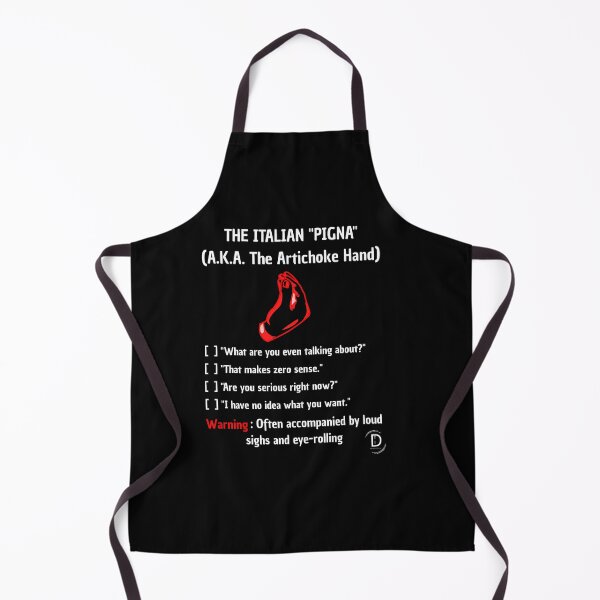 Item preview, Funny Italian Hand Gesture Meaning - The Pigna / Artichoke Hand Black Version designed and sold by TheItaliandilemma.