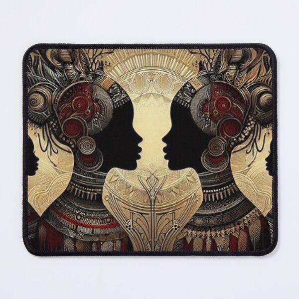 Item preview, Gemini Twins, Tribal Art Style designed and sold by Shs-Kenya.