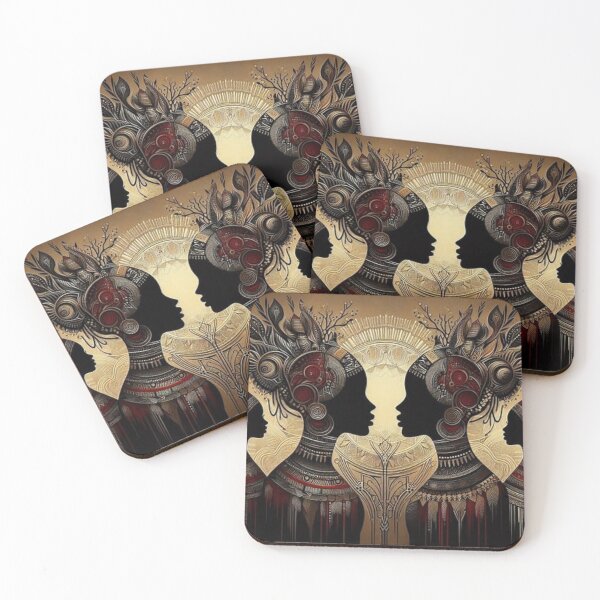Item preview, Gemini Twins, Tribal Art Style designed and sold by Shs-Kenya.