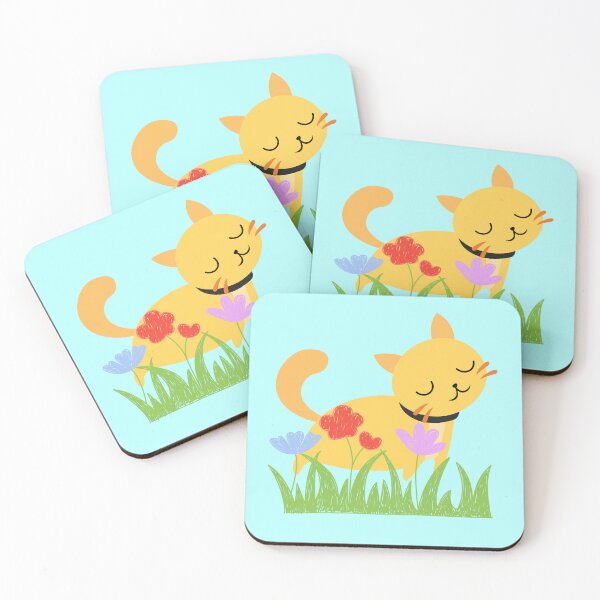 Item preview, Blissful Ginger Cat in Bloom designed and sold by Lecoteco.