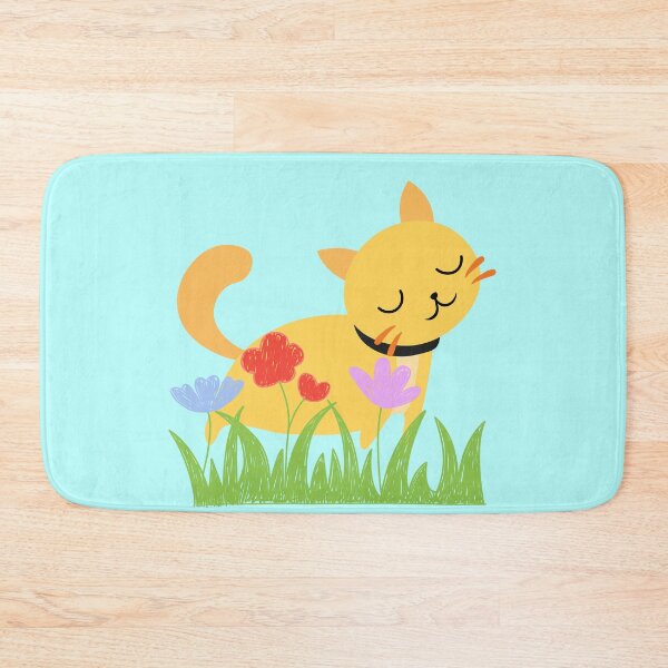 Item preview, Blissful Ginger Cat in Bloom designed and sold by Lecoteco.