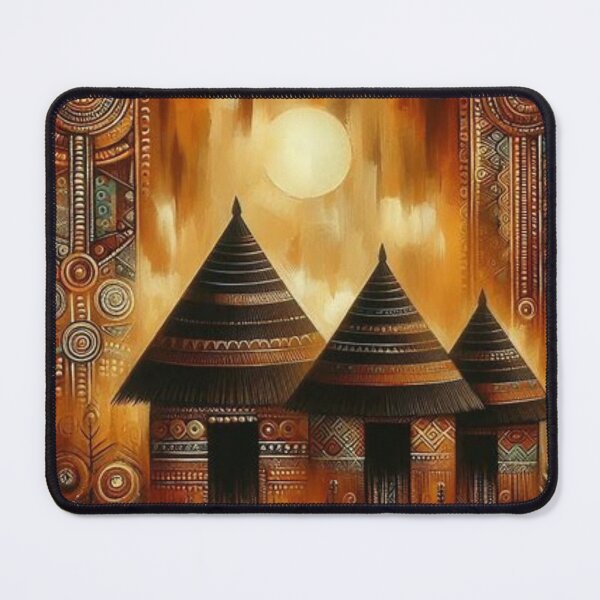 Item preview, Huts, Tribal Art Style  designed and sold by Shs-Kenya.