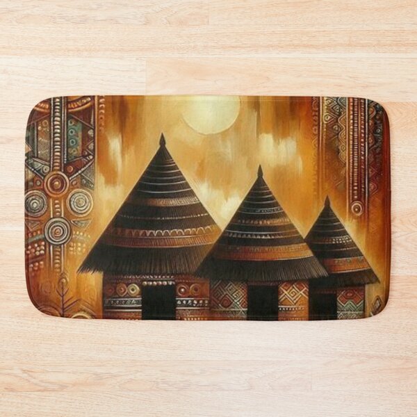 Item preview, Huts, Tribal Art Style  designed and sold by Shs-Kenya.