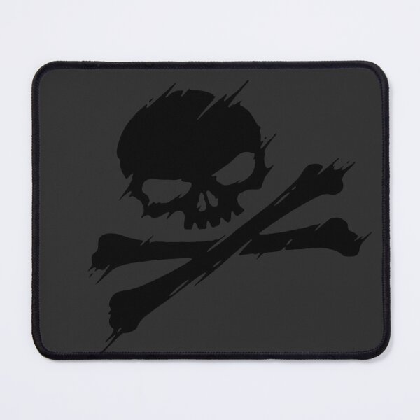 Item preview, Skull and Crossbones paint streak grey designed and sold by RedStormCloud.