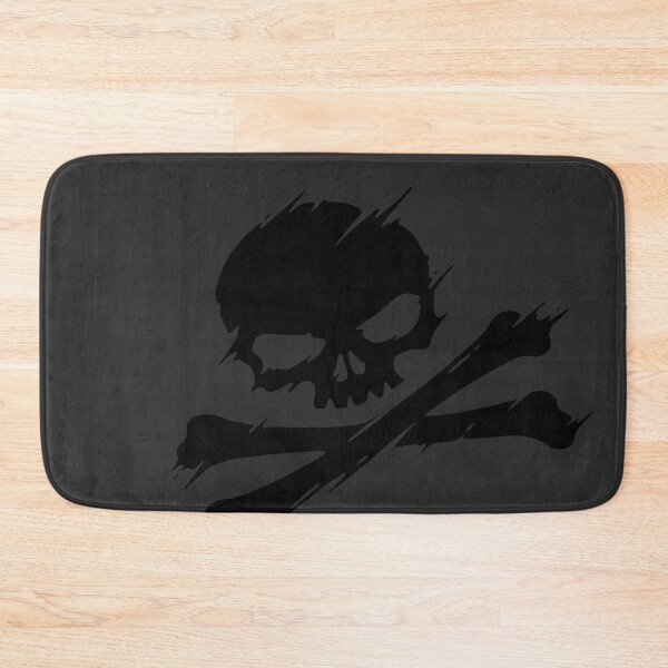 Item preview, Skull and Crossbones paint streak grey designed and sold by RedStormCloud.