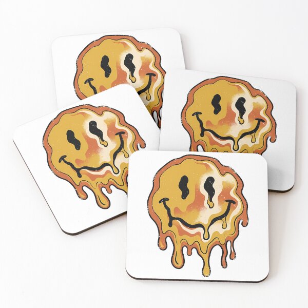 Item preview, Retro Groovy Melting Smiley Face - 1970s Vintage Aesthetic designed and sold by Ich-Studio.