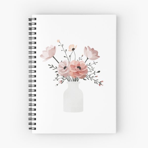 Item preview, Vase with pink flowers designed and sold by uunaa.