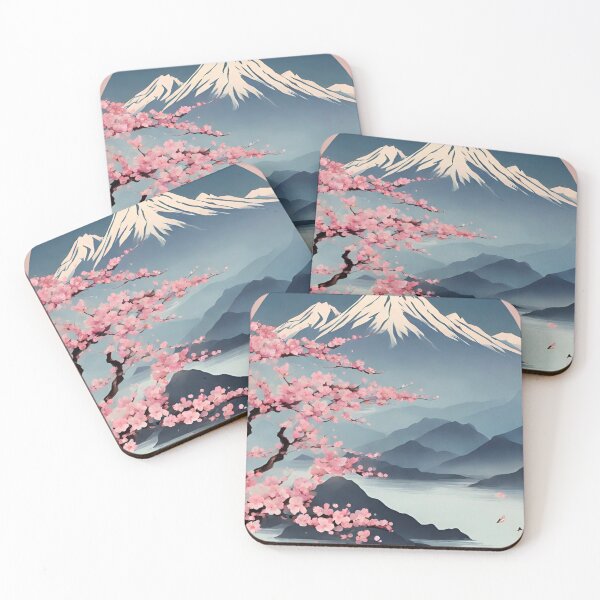 Item preview, Cherry Blossom Landscape 4 designed and sold by Nugget Studio Arts.