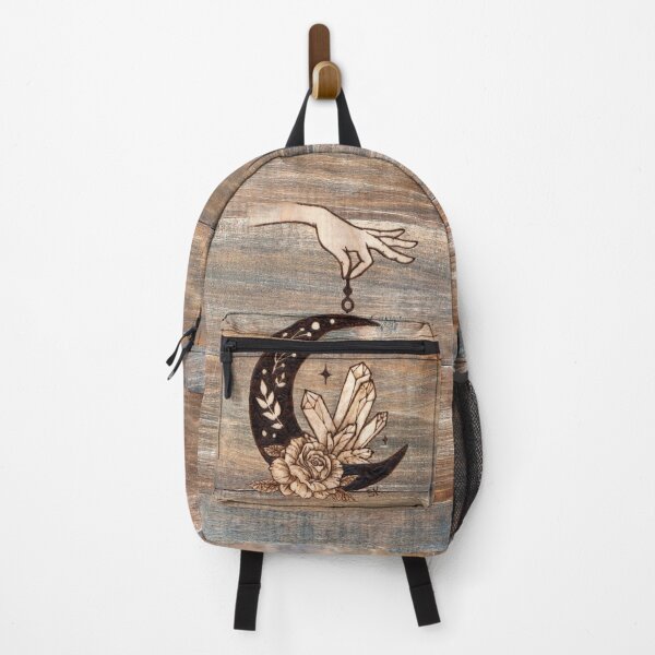 Item preview, Crescent Moon Rose Crystals Woodburn Brown designed and sold by MoodyMuseArt.