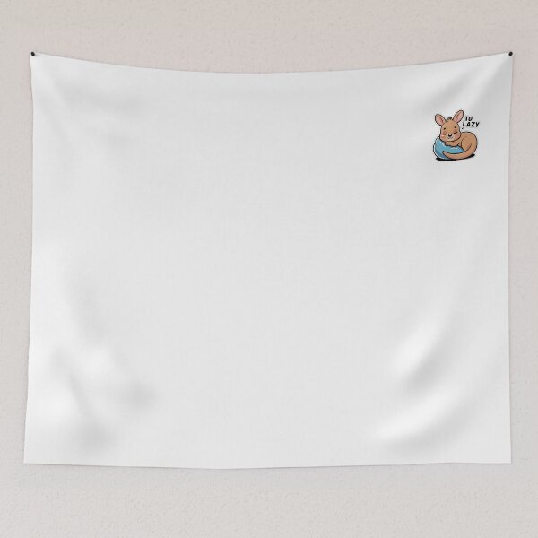 Item preview, Lazy Kangaroo Sticker – Cute Sleeping Kawaii Kangaroo “Too Lazy” Funny Aesthetic Animal designed and sold by VaporStick.