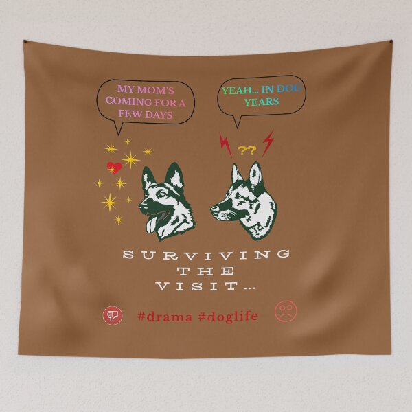 Item preview, German Shepherd Funny Comic – Dog Conversation Meme | #Drama #DogLife designed and sold by InkWaveX.