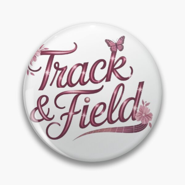 Item preview, Track and Field Sports Gradient Pink Text Design designed and sold by JediKittenWars.