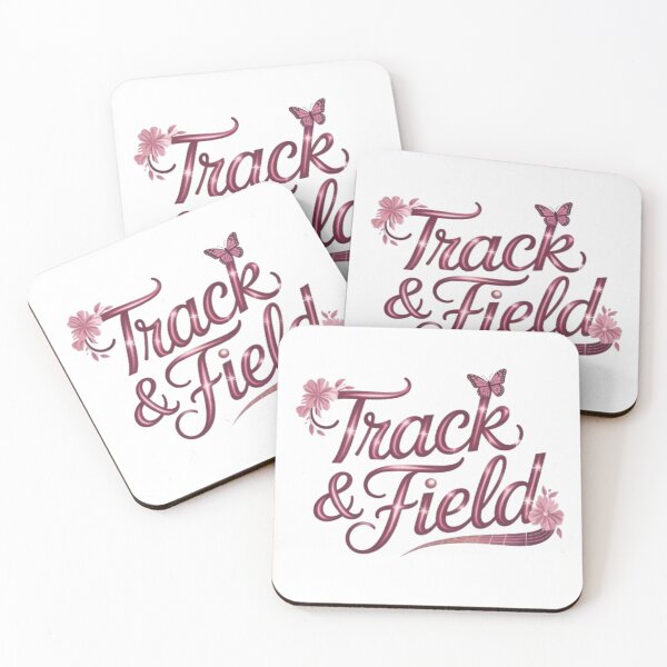 Item preview, Track and Field Sports Gradient Pink Text Design designed and sold by JediKittenWars.