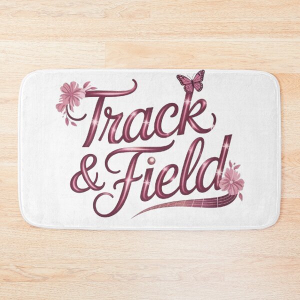 Item preview, Track and Field Sports Gradient Pink Text Design designed and sold by JediKittenWars.