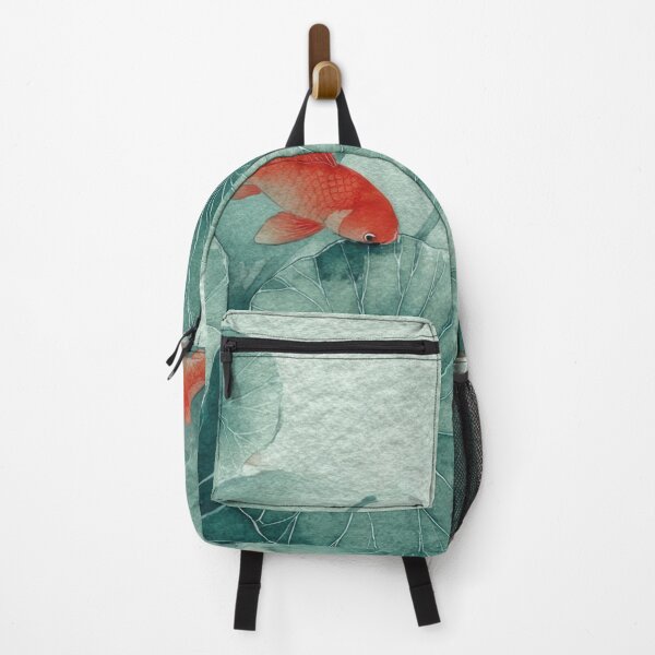 Item preview, Goldfish swim among green leaves designed and sold by anytka.