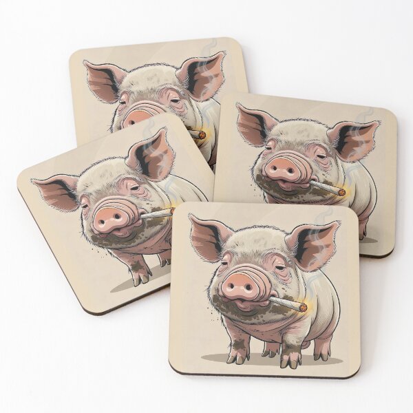 Item preview, Stoner pig designed and sold by OMNIPOTENTNECRO.