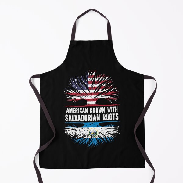Item preview, American Grown with Salvadorian Roots USA Flag designed and sold by CosmoKitsch.
