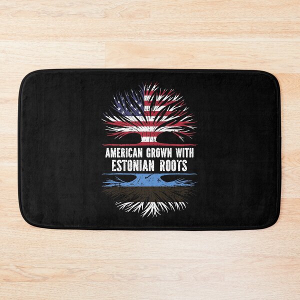 Item preview, American Grown with Estonian Roots USA Flag designed and sold by CosmoKitsch.