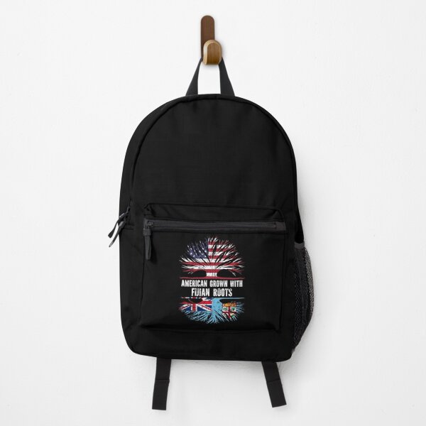 Item preview, American Grown with Fijian Roots USA Flag designed and sold by CosmoKitsch.
