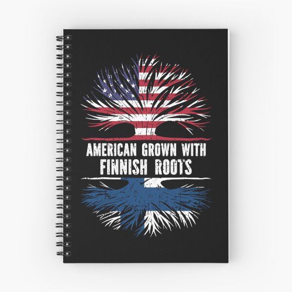 Item preview, American Grown with Finnish Roots USA Flag designed and sold by CosmoKitsch.