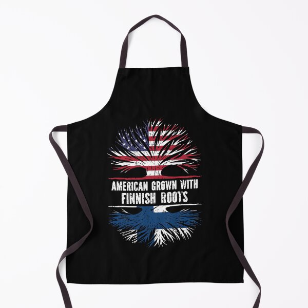 Item preview, American Grown with Finnish Roots USA Flag designed and sold by CosmoKitsch.