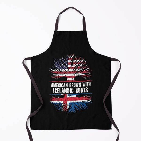 Item preview, American Grown with Icelandic Roots USA Flag designed and sold by CosmoKitsch.