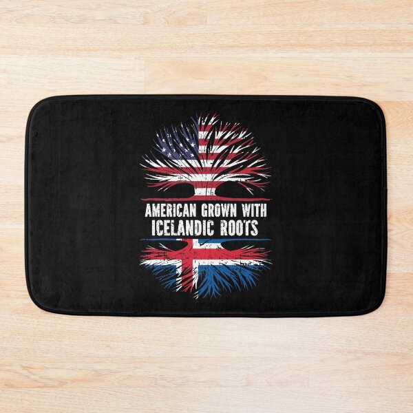 Item preview, American Grown with Icelandic Roots USA Flag designed and sold by CosmoKitsch.