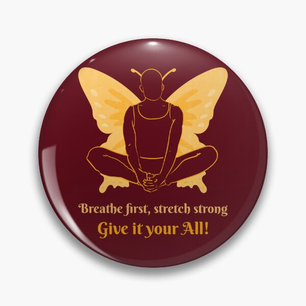Item preview, Breathe First Stretch Strong Butterfly Yoga Pose – Soul Transformation Art designed and sold by WellspringXflow.