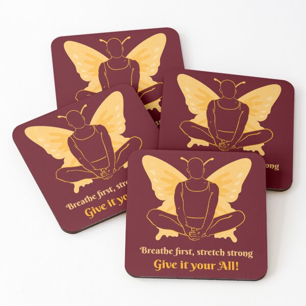 Item preview, Breathe First Stretch Strong Butterfly Yoga Pose – Soul Transformation Art designed and sold by WellspringXflow.